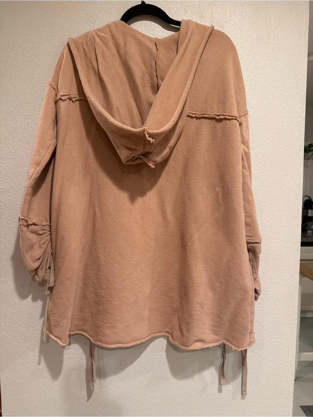 Free People Moon Dust - Get Your Gauze Cardi Ruched Sleeve Open-Front Cardigan-